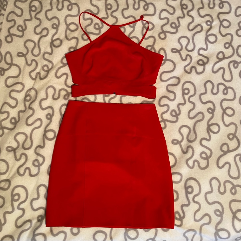 Leith Red Two Piece